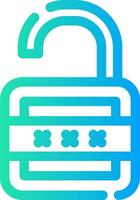 Lock Open Creative Icon Design vector