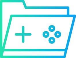 Game Folder Creative Icon Design vector