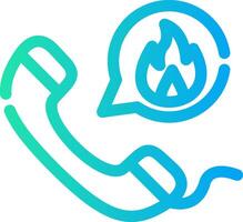 Emergency Call Creative Icon Design vector