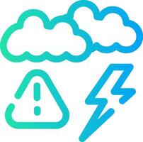 Weather Alert Creative Icon Design vector