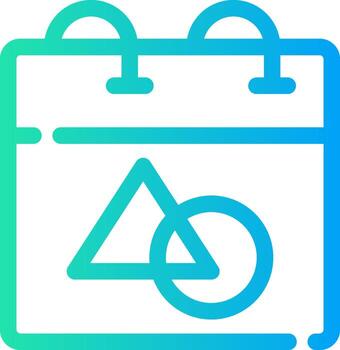 Line Different Gradient Design vector