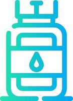 Gas Cylinder Creative Icon Design vector