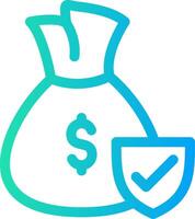 Money protection Creative Icon Design vector