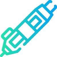 3D Pen Creative Icon Design vector