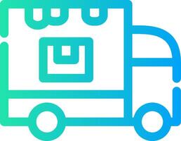 Delivery Truck Creative Icon Design vector