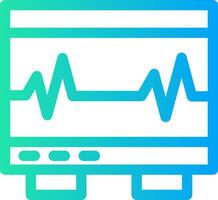 Electrocardiogram Creative Icon Design vector