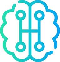 Humanoid Robot Creative Icon Design vector