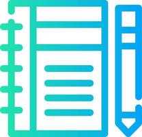 Diary Study Creative Icon Design vector