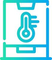 Smart Temperature Creative Icon Design vector