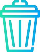 Trash Can Creative Icon Design vector