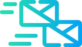 Mass Mailing Creative Icon Design vector