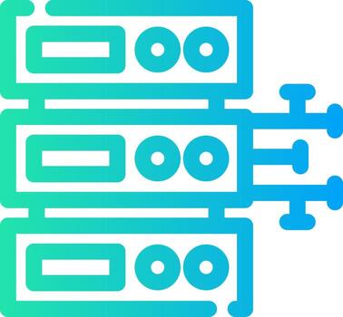 diseño de icono creativo de base de datos vector