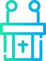 Pulpit Creative Icon Design vector