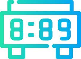 Digital Clock Creative Icon Design vector