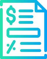 Bill Creative Icon Design vector