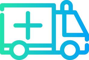 Ambulance Creative Icon Design vector