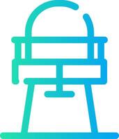 High Chair Creative Icon Design vector