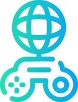 Global Gaming Creative Icon Design vector