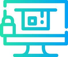 Blocked Creative Icon Design vector