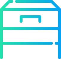 Bedside Table Creative Icon Design vector