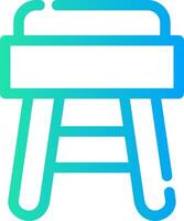 Stool Creative Icon Design vector