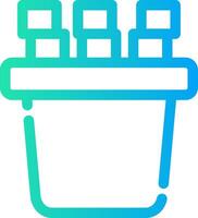 Ice Bucket Creative Icon Design vector