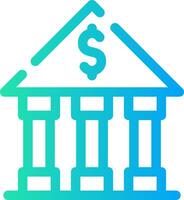 Bank Creative Icon Design vector