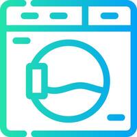 Washing Machine Creative Icon Design vector