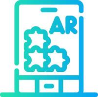 Ar Puzzle Creative Icon Design vector
