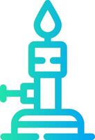 Bunsen Burner Creative Icon Design vector