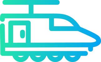 Electric Train Creative Icon Design vector