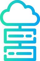 Cloud Storage Creative Icon Design vector