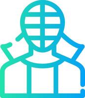 diseño de icono creativo de kendo vector