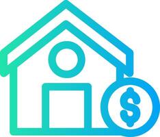 House Sale Creative Icon Design vector