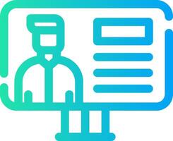Online Lecture Creative Icon Design vector