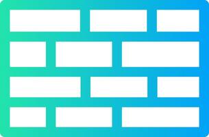 Brick Wall Creative Icon Design vector