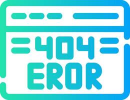 Diseño de icono creativo de error 404 vector