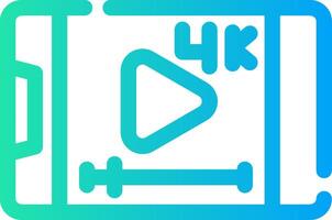 Video Streaming Creative Icon Design vector