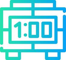 Digital Clock Creative Icon Design vector