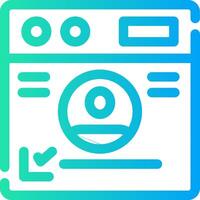 Personal Information Creative Icon Design vector