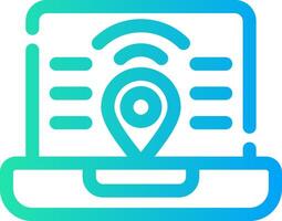 Digital Nomad Hub Creative Icon Design vector