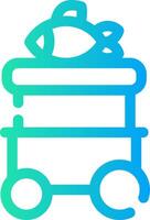 Line Different Gradient Design vector