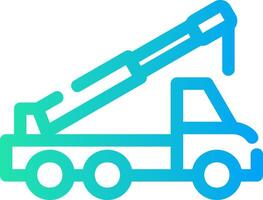 Crane Truck Creative Icon Design vector