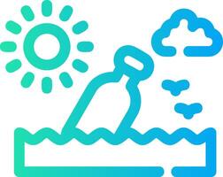 Message In A Bottle Creative Icon Design vector
