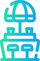 Beach Bar Creative Icon Design vector