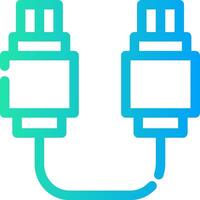 diseño de icono creativo de conexión usb vector