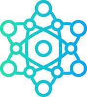 Atom Creative Icon Design vector