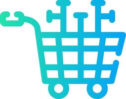 Shopping Cart Creative Icon Design vector