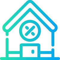 Home Office Tax Deduction Creative Icon Design vector