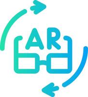 Ar Glasses Creative Icon Design vector